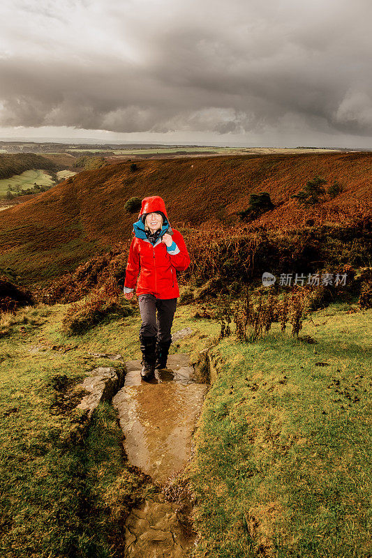 Horcum Hike洞，约克郡，英格兰